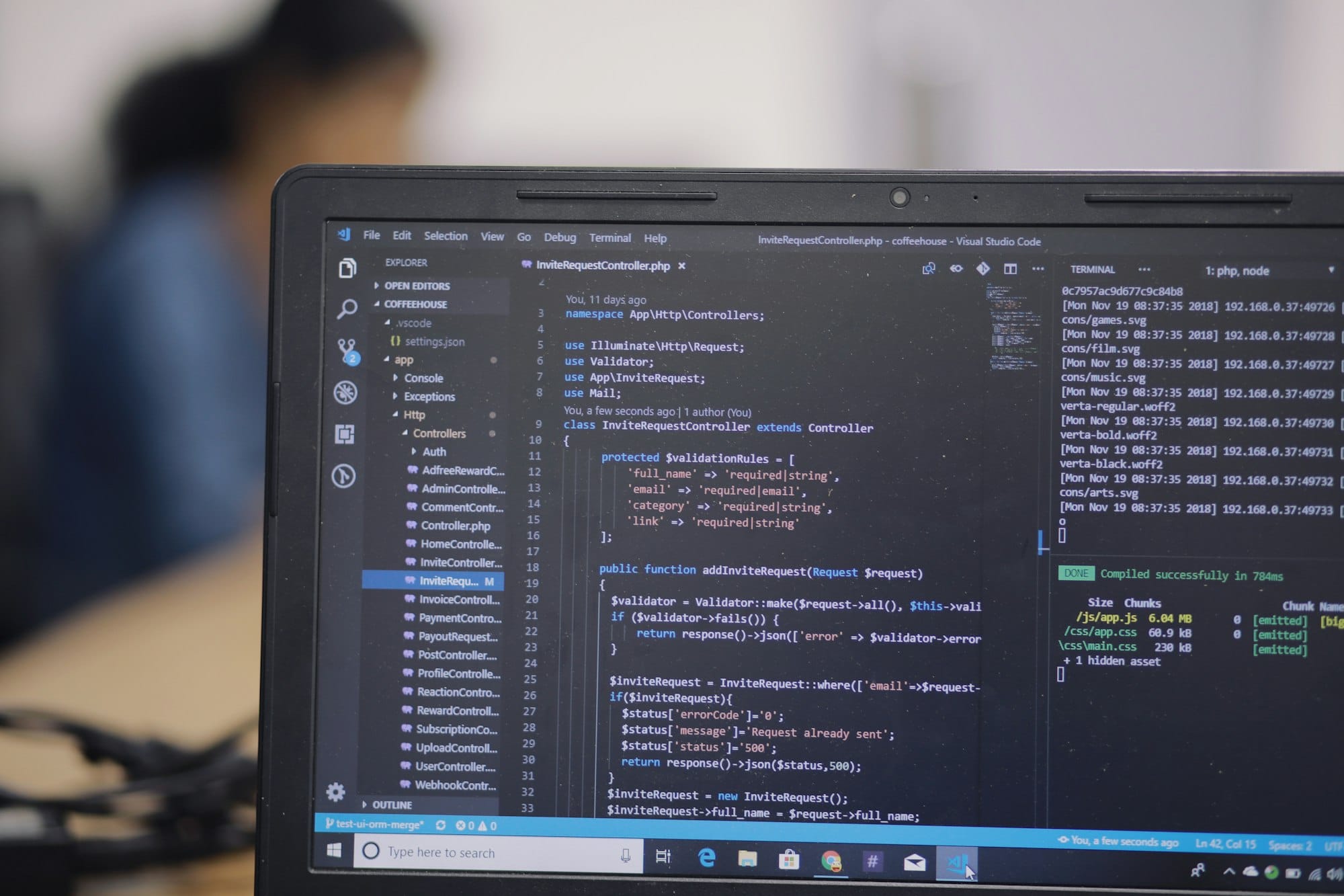 Development with Laravel & JS